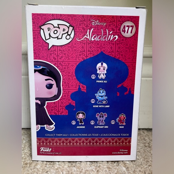 Jasmine #475 And Prince Ali #477 Funko Pops, Aladdin - Picture 6 of 8